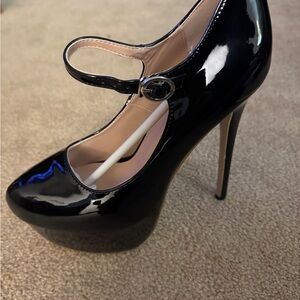 COPY - Black Patent Leather Mary Jane Heels